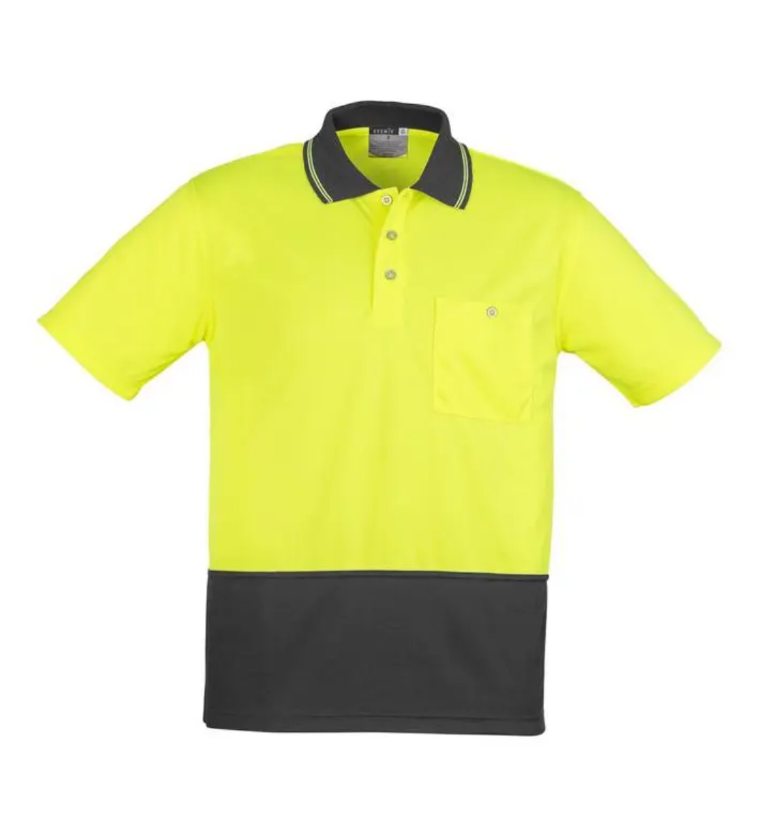 Picture of Syzmik, Unisex Hi Vis Basic Spliced S/S Polo